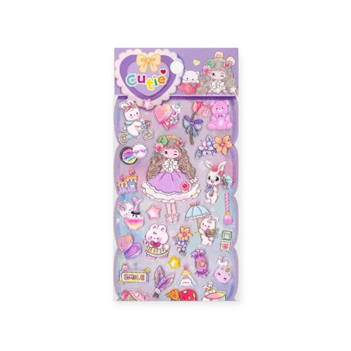 Picture of TANEX KIDS DECORATIVE CUTE PASTEL GIRL STICKERS